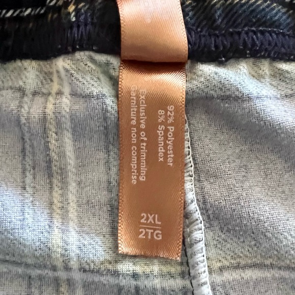 Blue plaid Denver Hayes leggings (2xl) - Picture 3 of 4